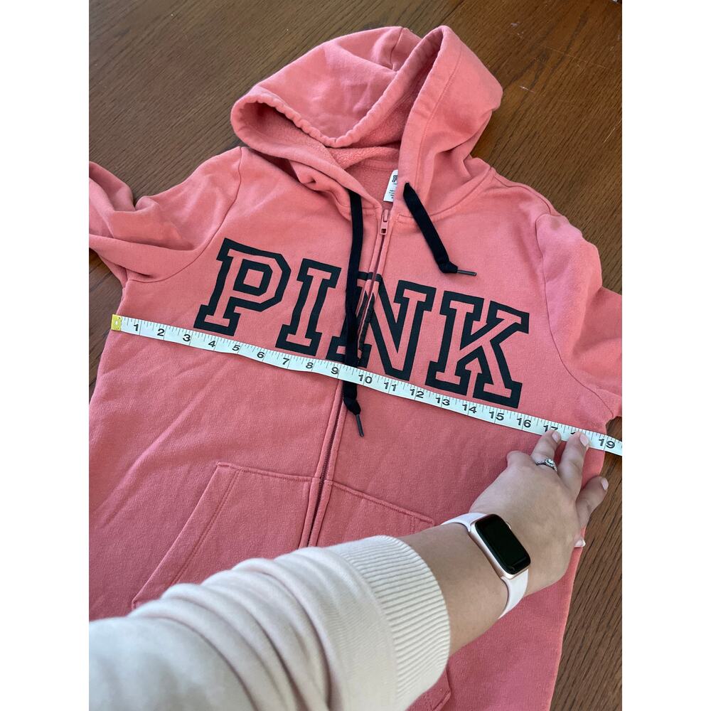 VS Pink Zip Up Hoodie Size M - Picture 4 of 6